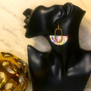 Brand new Handmade leather earrings